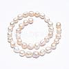 Natural Baroque Pearl Keshi Pearl Beads Strands X-PEAR-S012-68-3