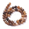 Natural Striped Agate/Banded Agate Beads Strands G-G582-4mm-55-2