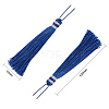  Nylon Thread Tassel Big Pendant Decorations NWIR-NB0001-02-2