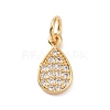 Brass Micro Pave Cubic Zirconia Pendants KK-I614-064G-1