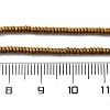 Electroplated Non-magnetic Hematite Beads Strands G-P571-A01-01-5