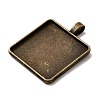 Vintage Tibetan Style Alloy Pendant Cabochon Settings TIBEP-M018-98AB-NF-2