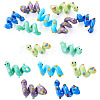 10Pcs 5 Colors Handmade Lampwork Enamel Beads LAMP-TA0002-48A-1