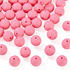 50Pcs Food Grade Eco-Friendly Silicone Beads SIL-TA0002-89D-2