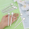 10Pcs Tibetan Style Alloy Cabochon Setting TIBE-ME0001-08-3