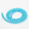 Transparent Glass Bead Strands GLAA-G013-10mm-49-2
