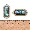 Natural Paua Shell Pendants SH-CBA11D7-30B-G-2