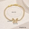 Elegant Brass Charm Bracelets OR7420-4-2