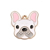 Animal Puppy Alloy Enamel Pendants FIND-V001-03G-03-1