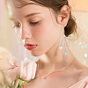 160Pcs 8 Style Transparent Spray Painted Glass Beads GLAA-AR0001-50-6