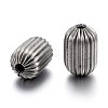 304 Stainless Steel Corrugated Beads X-STAS-P218-25-8mm-2