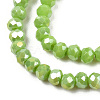 Electroplate Glass Beads Strands EGLA-A034-P6mm-B24-3