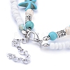 Cowrie Shell Anklets AJEW-AN00244-4