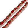 Electroplate Opaque Color Glass Beads Strands EGLA-Q127-A01-02K-1