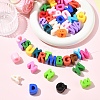 52Pcs 26 Styles Opaque Acrylic European Beads OACR-YW0004-13-4
