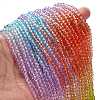 Transparent Painted Glass Beads Strands LS-DGLA-A034-T4mm-A12-2