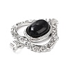 Natural Obsidian Pendants G-I322-04P-02-4