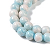 Baking Paint Glass Bead Strands LS-GLAA-H031-01B-10-2