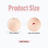 50Pcs Food Grade Eco-Friendly Silicone Beads SIL-TADJ0001-03E-4