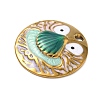 304 Stainless Steel Enamel Pendants LS-STAS-A092-01C-G-2