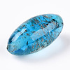 Luminous Handmade Gold Sand Lampwork Beads FOIL-T006-01B-1
