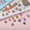 38Pcs 19 Colors Handmade Polymer Clay European Beads CLAY-SZ0001-51-6