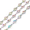 Rainbow Color 304 Stainless Steel Link Chains STAS-P219-08M-1