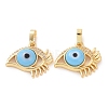 Brass Micro Pave Cubic Zirconia Pendants ZIRC-F136-09G-04-2