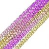 Transparent Gradient Color Glass Beads Strands X1-GLAA-H021-01B-03-2