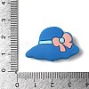 Hat with Bowknot Silicone Focal Beads SIL-M006-04D-3