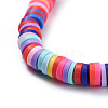 Handmade Polymer Clay Braided Bead Bracelets BJEW-JB04427-01-3