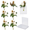 Silk Cloth Artificial Flower Boutonniere AJEW-DR0001-55D-1