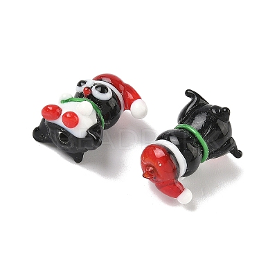 Christmas Handmade Lampwork Beads LAMP-D004-01-1