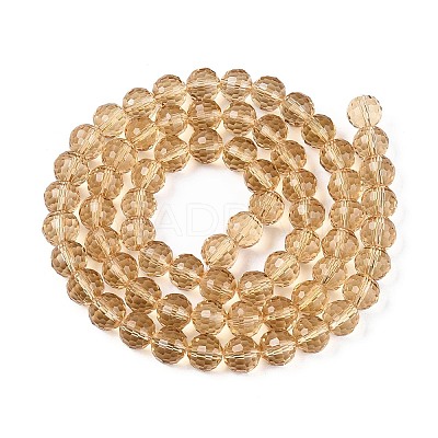 Transparent Glass Bead Strands GLAA-R095-10mm-32-1