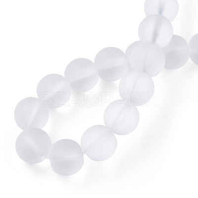 Transparent Glass Beads Strands GLAA-T032-T10mm-MD13-1