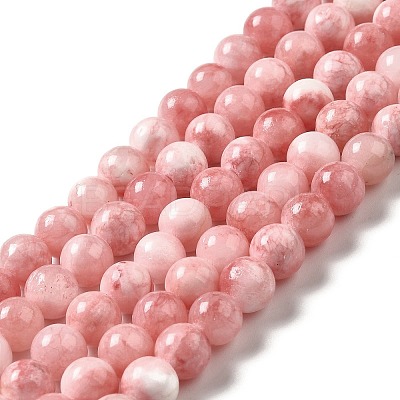 Natural Green Jade Beads Strands G-G757-04-4mm-1