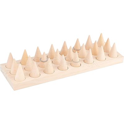 Wood Finger Ring Stand RDIS-WH0009-005C-1