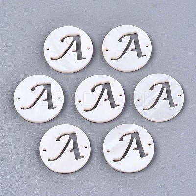 Natural Freshwater Shell Links Connectors X-SHEL-S276-120-1