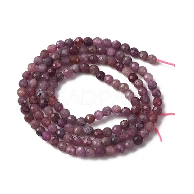 Natural Ruby Beads Strands G-F509-16-3mm-01-1