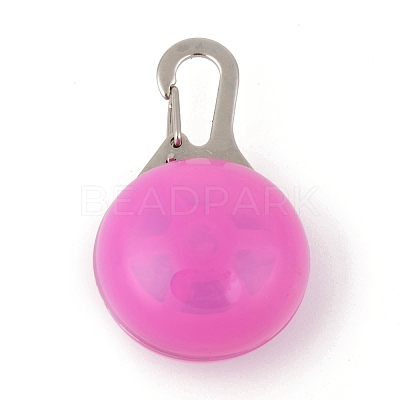 Plastic & Iron LED Collar Light AJEW-P080-09-1