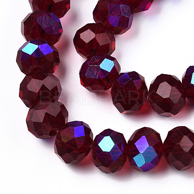 Electroplate Glass Beads Strands LS-EGLA-A034-T4mm-L21-1