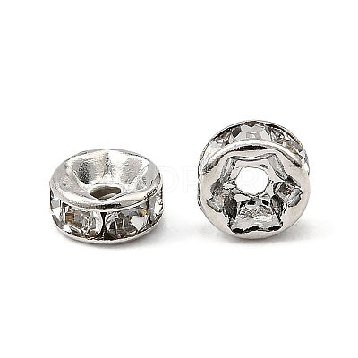 Brass Rhinestone Spacer Beads RB-A014-Z5mm-01P-1