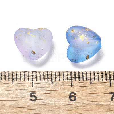 Frosted Transparent Acrylic Beads OACR-F013-11-1