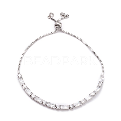 Cubic Zirconia Classic Tennis Bracelets for Girl Women BJEW-F417-06P-RS-1