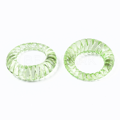 Transparent Acrylic Finger Rings RJEW-T010-05D-1