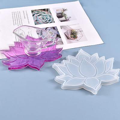 DIY Lotus Cup Mat Silicone Molds X-SIMO-PW0001-120-1