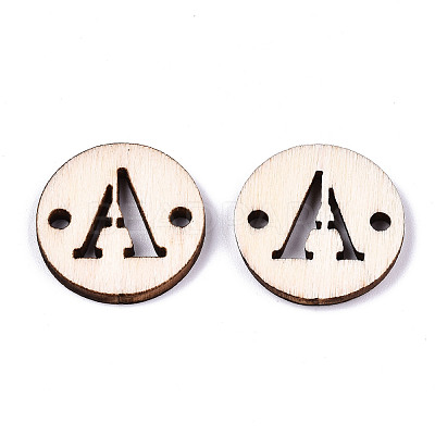Unfinished Natural Poplar Wood Links Connectors WOOD-S045-140A-01A-1