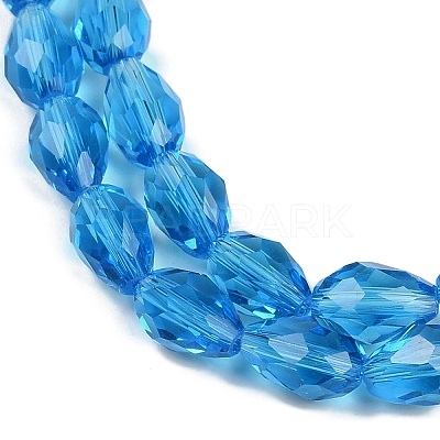 Transparent Glass Beads Strands EGLA-N013-T8mm-D17-1