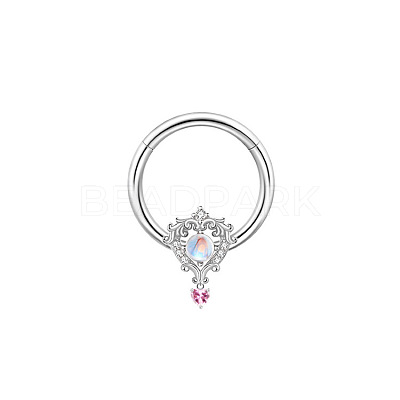 Brass Rhinestone Nipple Rings WG50E44-18-1