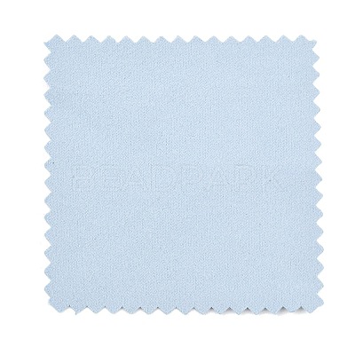Suede Fabric Square Silver Polishing Cloth AJEW-G005-01-1